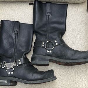 Milwaukee Men's Black Motorcycle Boots